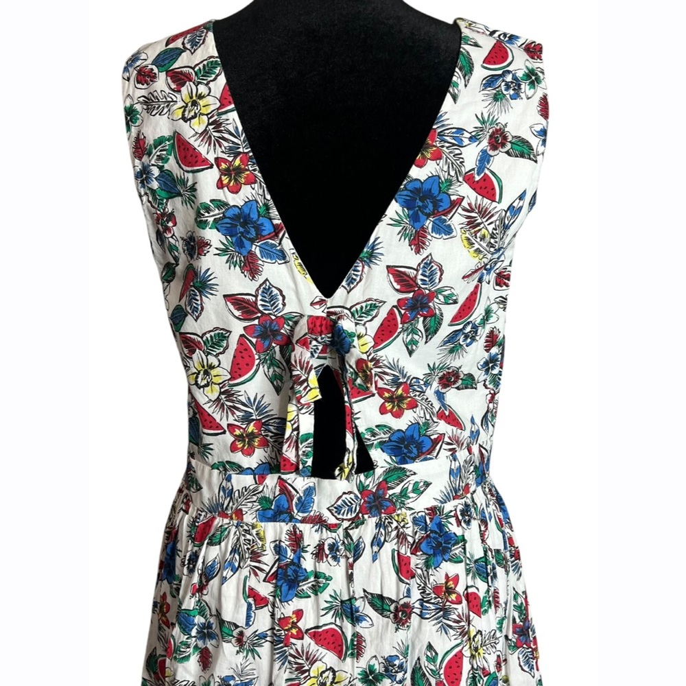 Long Tall Sally‎ Womens 8 Multi Color Sleeveless Midi Dress - Picture 9 of 12